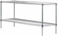 Omega Shelving Storage | 2 Tier Starter Shelving Unit 21" Deep x 36" Wide x 36" High - 800 lb Weight Capacity per Shelf, Adjustable Wire Shelving, Tool-Free Assembly |Chrome Shelving