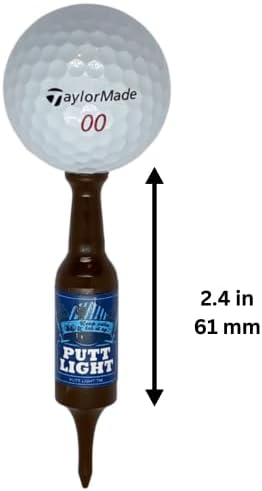 Beer Bottle Golf Tees, Virtually Unbreakable and Recyclable Plastic Golf Tee 6 Pack, Golf Gift for Men, Bachelor Party Novelty Gift, for Golfers,3-1/4" Tall