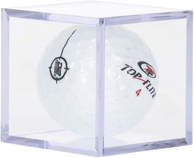BCW Golf Ball Display Case - 1 ct Clear Polystyrene Shell Golf Ball Display Two-Piece Compact Design Display Case for Your Collectible Golf Ball Golf Ball Holder