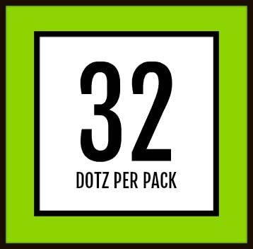 Golfdotz - USGA Rule Conforming Golf Ball Markers, Golf Ball Stickers for Marking Balls, No More Smearing from Stamps, Gifts for Golfers, Dads, and Retirees, (18-32-Count)