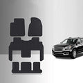TOUGHPRO Floor Mats Accessories 1st + 2nd + 3rd Row for GMC Acadia 2nd Row Bucket Seat All Weather Heavy Duty Black Rubber 2007 2008 2009 2010 2011 2012 2013 2014 2015 2016