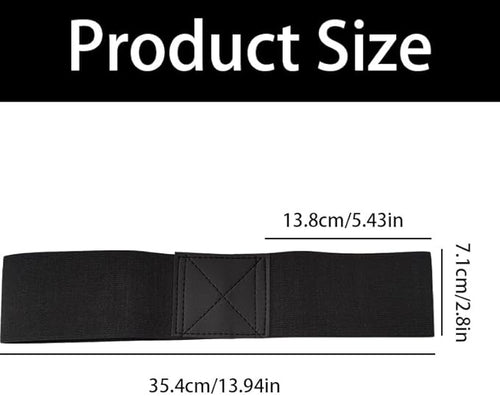2 Pack Golf Swing Arm Band Golf Training Aid Golf Wrist Training Aid for Golfers Beginners (Black & Blue)