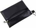 Black Mini Golf Tee Pouch Bag, Durable Golf Ball Tee Storage Bag Leather Golf Tees Pocket with Zipper, Golf Supplies Accessories, Golf Club Bag Accessories, Golf, Sports