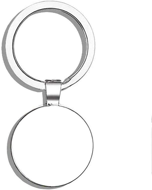 Lady Golf Ball Stainless Steel Keychain with Ring