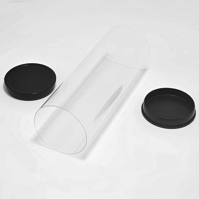 Clear Tube Golf Ball Storage Case, 3 Pack Golf Ball Display Cases Barrel Clear Tubes, Portable with Caps Golf Ball Cases for Home Store Display Use, Thickened Material, 1.8 Inches