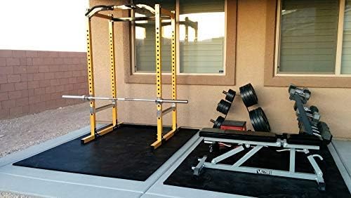 American Floor Mats - Heavy Duty Stall Tiles - Stable/Horse Tiles - Thick, Durable Rubber Flooring Solid Black 8' x 16' Set 3/4" Thick (32 Tiles Total)