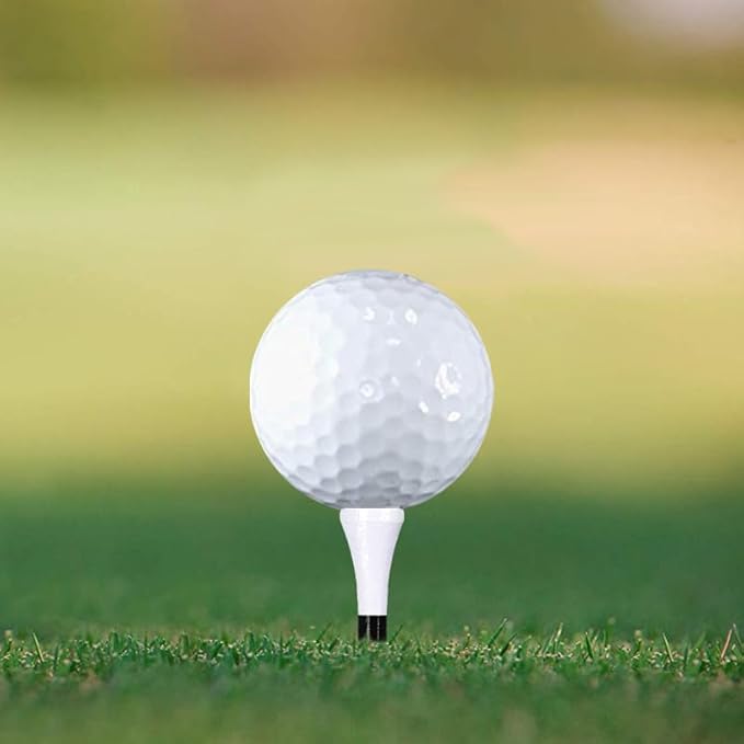 Wooden Golf Tees 3-1/4", 2-3/4", 2-1/8", 1-1/2" Available, 100 Count (Natural Color, White, Black, Blue, Red, Green, Yellow, Pink, Orange)