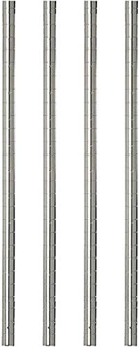 Omega Shelving Storage | 2 Tier Starter Shelving Unit 18" Deep x 36" Wide x 14" High - 800 lb Capacity per Shelf, Adjustable Wire Shelving, Tool-Free Assembly |Black Shelving