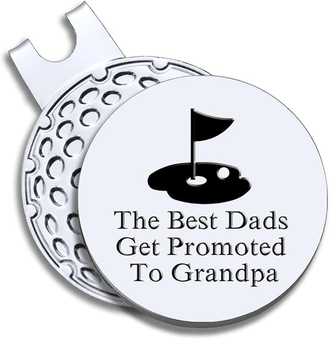 Men Golf Ball Marker with Magnetic Hat Clip, Funny Golf Accessories Gifts for Men, Novelty Birthday Gifts for Male Golfer Fan