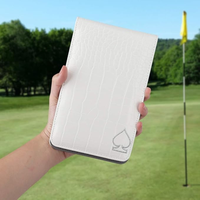 Craftsman Golf Crocodile Pattern Golf Scorecard Holder and Yardage Book Cover Case Protector Also Accept Custom Order with Your Name Stitched Customization Version