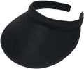 Cloth Covered Slip-On Visor for Women, Adjustable Cap Sports Sun Visors for Men