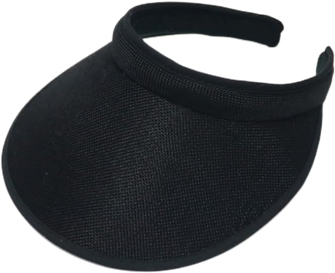 Cloth Covered Slip-On Visor for Women, Adjustable Cap Sports Sun Visors for Men