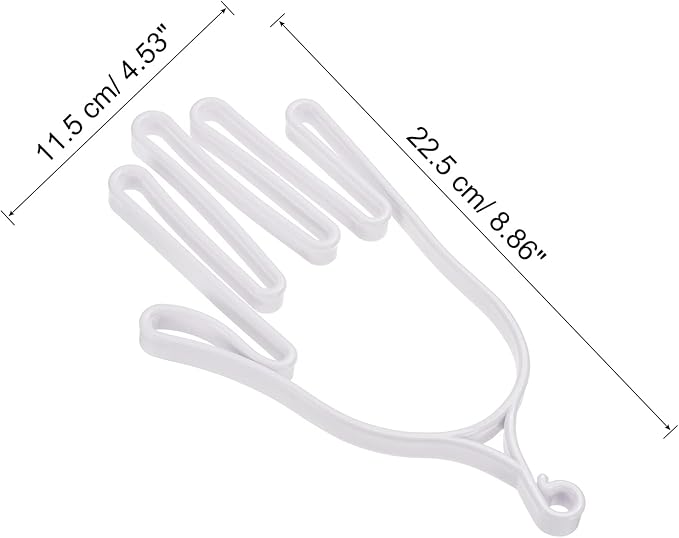 PATIKIL Golf Gloves Stretcher, 1 Pack Plastic Keeper Support Rack Holder Dryer Hanger Frame for Sports Gloves Maintenance, White