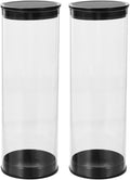 VOSAREA 2Pcs Golf Ball Holder Tube Transparent Golf Ball Container Scratch Design for Displaying Golf Balls for Collectors and Enthusiasts
