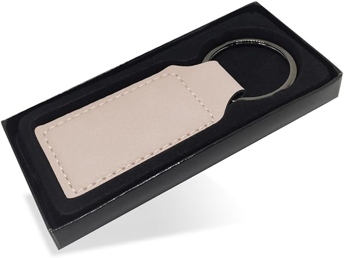 LaserGram Rectangle Keychain, Golfer Golfing, Personalized Engraving Included