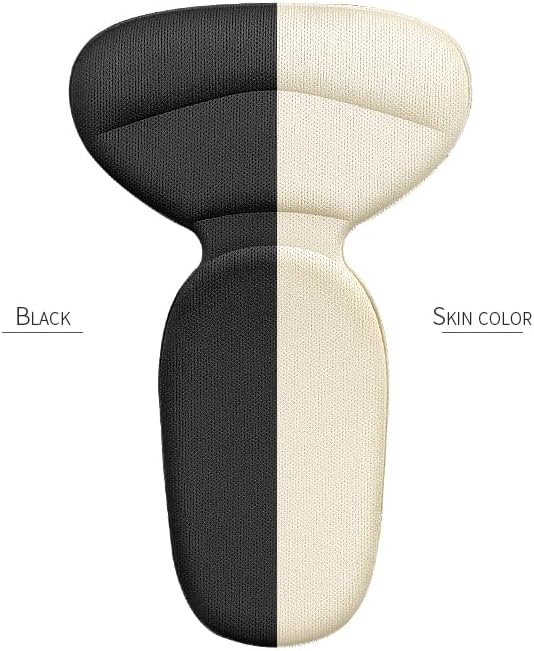 Soft Sponge Heel Protectors - Heel Grips for Comfort in High Heels – T-Shape Design – Anti Slip – Prevents Blisters - Makes Shoes Fit Better - 2 Pairs (Multicolor)