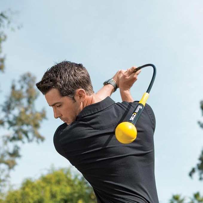 SKLZ Golf Swing Trainer and Warm Up Tool- Essential Golf Accessories for Golfers, Increase Swing Speed, Distance, Balance and Grip Strength