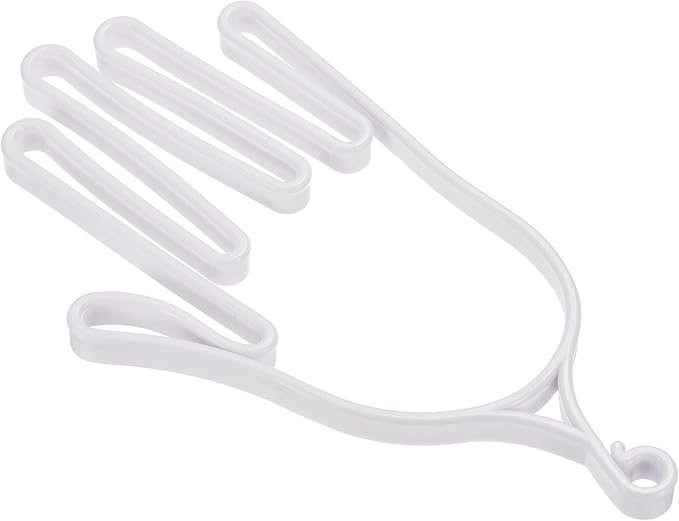 PATIKIL Golf Gloves Stretcher, 1 Pack Plastic Keeper Support Rack Holder Dryer Hanger Frame for Sports Gloves Maintenance, White