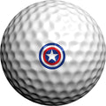 Golfdotz - USGA Rule Conforming Novelty Golf Ball Markers, Golf Ball Stickers for Marking Balls, No More Smearing from Stamps, Gifts for Golfers, Dads, and Retirees, (USA Collection; 32-Count)