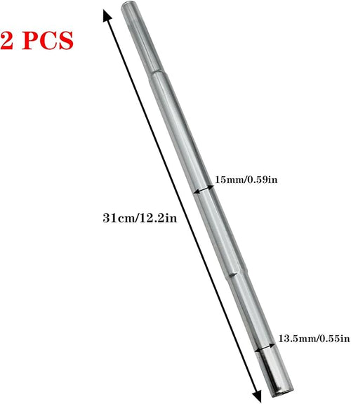 2 PCS Golf Club Extensions Steel Shaft 12.2Inch Golf Putter Shaft Extension for Iron/Wooden Golf Repair and Replacement of Equipment Parts