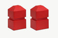 GTM1400 Recycled Plastic Beveled Tee Markers, (Set of 2 or Set of 18)