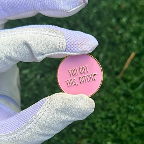 Birdie Girl Women's Golf Ball Marker Hat Clip, Magnetic Golf Ball Marker, Golf Bag Accessories