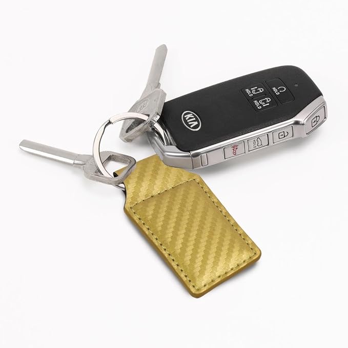 LaserGram Rectangle Keychain, Golfer Golfing, Personalized Engraving Included