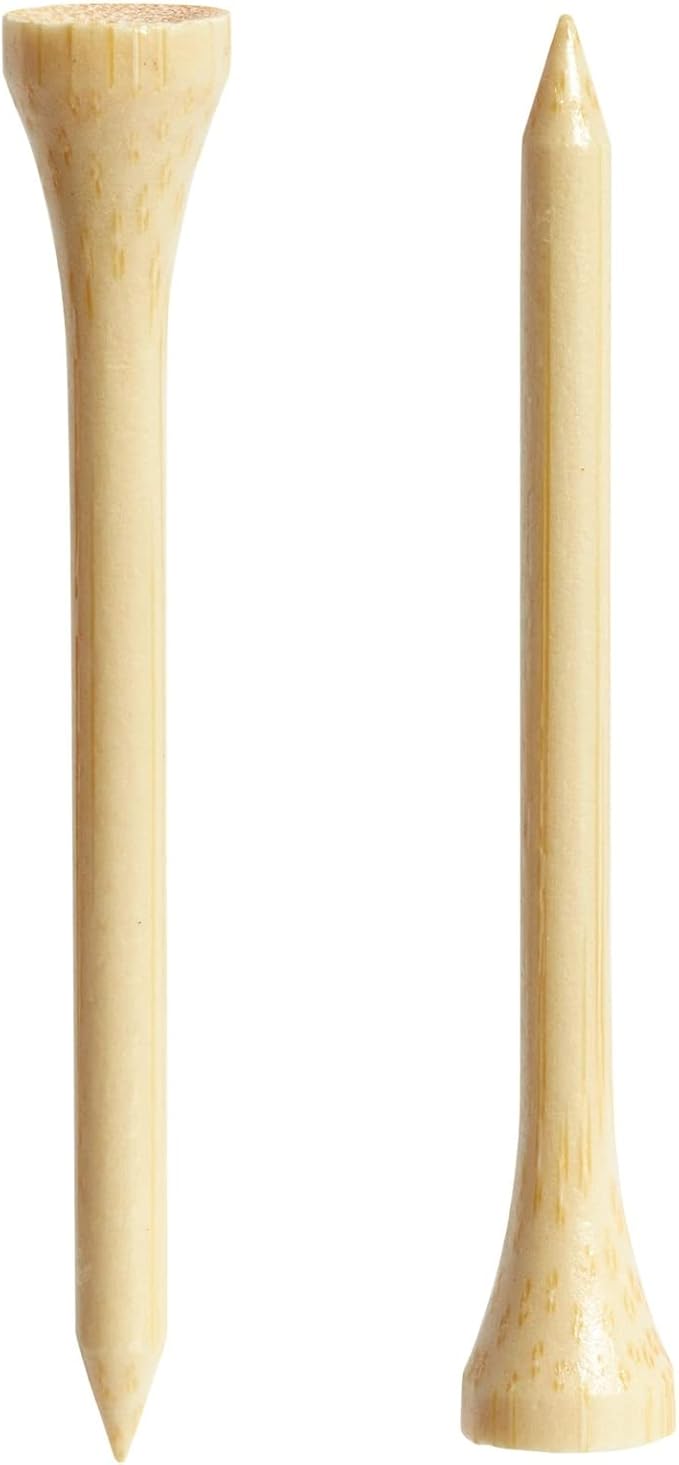 Juvale 300 Pack Bamboo Golf Tees in Bulk (2 3/4 inch, Natural Wood Color) - Golf Tees Wood