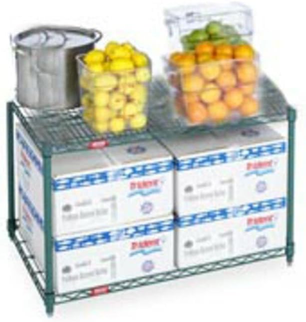 Omega Shelving Storage | 2 Tier Starter Shelving Unit 36" Deep x 48" Wide x 36" High - 800 lb Weight Capacity per Shelf, Adjustable Wire Shelving, Tool-Free Assembly |Freezer Shelving