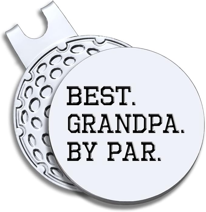 Men Golf Ball Marker with Magnetic Hat Clip, Funny Golf Accessories Gifts for Men, Novelty Birthday Gifts for Male Golfer Fan
