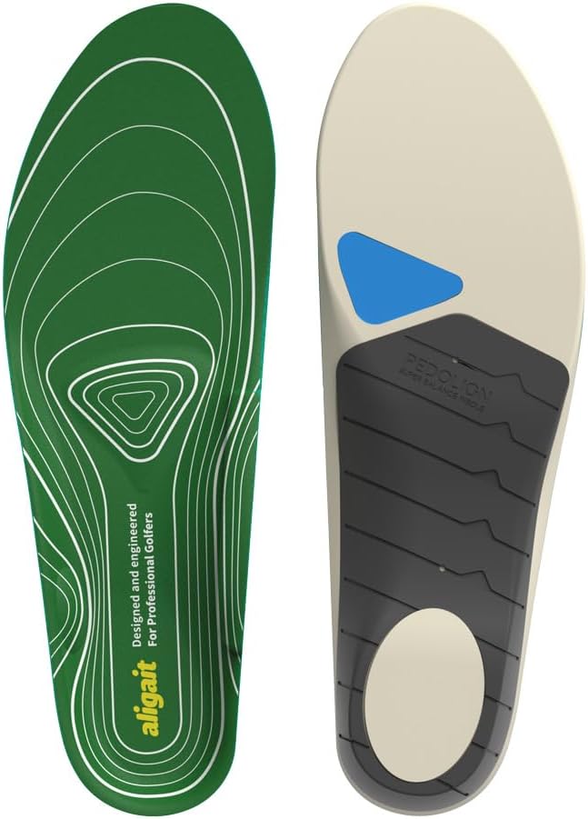 aligait Performance Golf Insoles: Increase Drive Distance, Enhance Swing Stability & Reduce Foot Fatigue (Large : US (M) 9~10.5 / (F) 10.5~12)