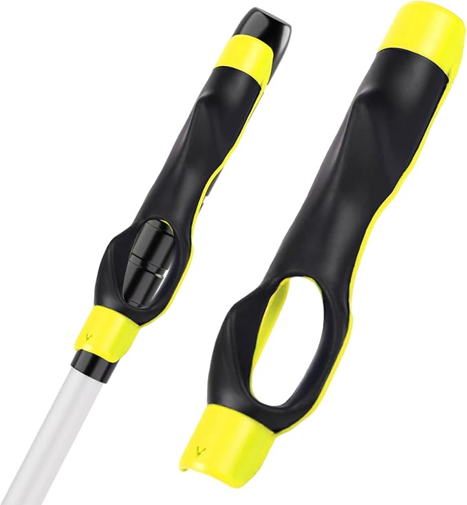Golf Grip Trainer for Right & Left Hand, Swing Training Aid for Correct Hand Position, Anti-Slip Golf Grip Attachment, Muscle Memory Golf Practice Tool for Beginners & Pros