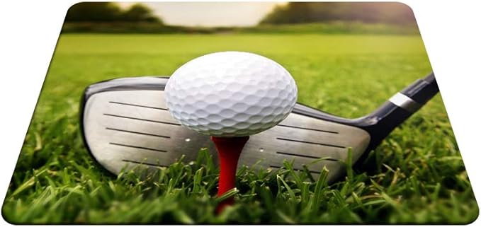 Golf Gaming Mousepad Cool Golf Ball Green Lawn Mouse Pad Mouse Mat for Computer Desk Laptop Office 9.5 X 7.9 Inch Non-Slip Rubber