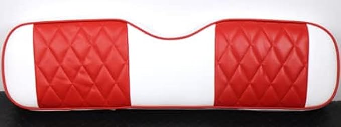 Huskey Parts Company 2PCS EZGO Front Seat Cover Red Diamond Stitch Freedom TXT 2014+, Valor Golf Cart