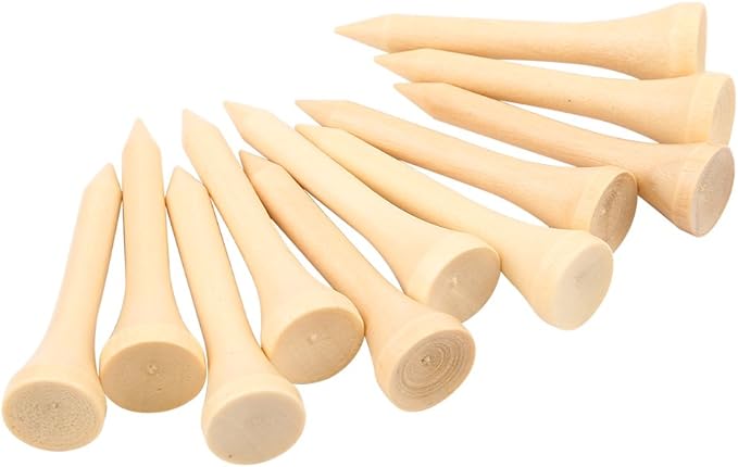 Acouto Wooden Tees 100pcs 1 Pack - Colored Bulk Tee On Course Accessories