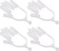 PATIKIL Golf Gloves Stretcher, 4 Pack Plastic Keeper Support Rack Holder Dryer Hanger Frame for Sports Gloves Maintenance, White