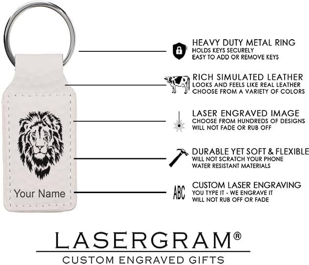 LaserGram Rectangle Keychain, Golfer Golfing, Personalized Engraving Included