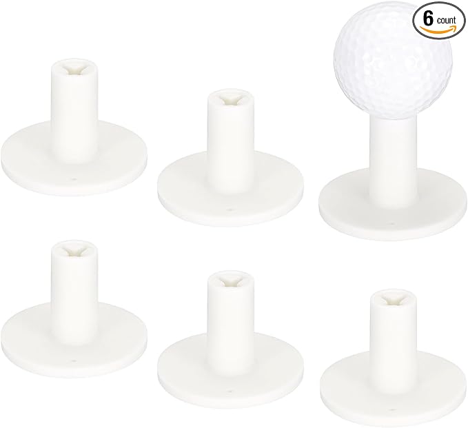 Rubber Golf Tees [] - Flexible Stable Ball Holder Use for Home & Outdoor & Indoor Tall Training Driving Range - [] Hitting Mats