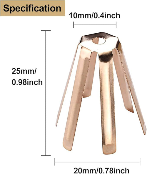 12Pcs Universal Brass Golf Shaft Adapter Shims Fits .335 .350 .355 .370 for All Shaft - 6 Legs Brass Adjustable Golf Shaft Shims Golf Accessories