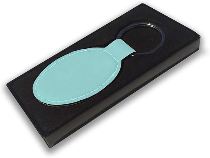 LaserGram Oval Keychain, Sunflowers, Personalized Engraving Included