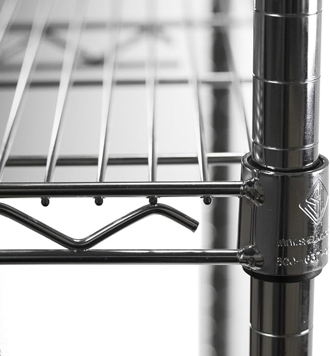 Shelving Inc. 8" d x 8" w Chrome Wire Shelving with 1 Tier Shelf, Weight Capacity 800lbs Per Shelf
