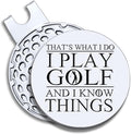 Men Golf Ball Marker with Magnetic Hat Clip, Funny Golf Accessories Gifts for Men, Novelty Birthday Gifts for Male Golfer Fan