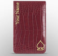 Craftsman Golf Crocodile Pattern Golf Scorecard Holder and Yardage Book Cover Case Protector Also Accept Custom Order with Your Name Stitched Customization Version