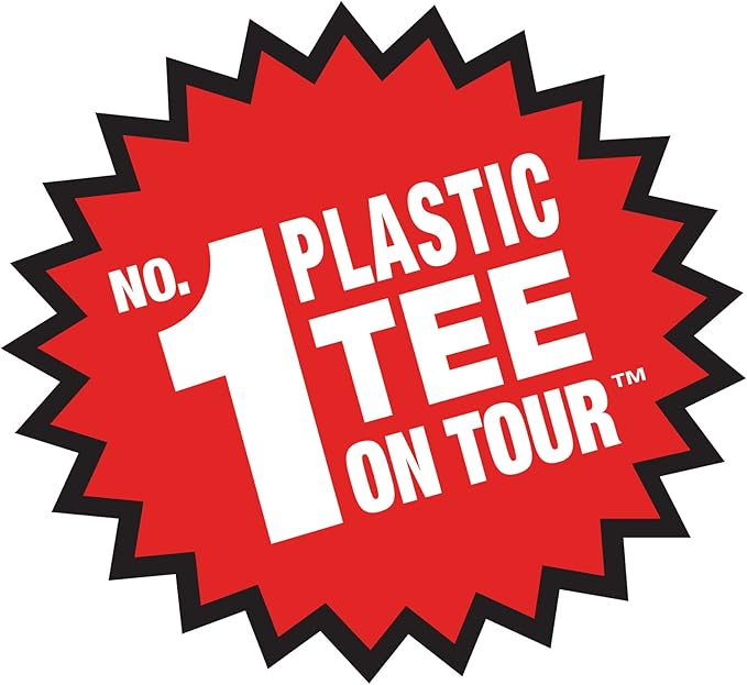 PrideSports PTS Plastic Golf Tees | Combo 50 Pack - 40 2-3/4” and 10 1-1/2” | #1 Plastic Tee on Tour | The Perfect Tee for Any Hole