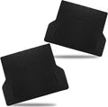 ZONETECH All Weather Rubber Semi Pattern Cargo Liner Trunk Floor Mat – Premium Quality Black Heavy Duty Cargo Trunk Floor Mat (2 Pack)