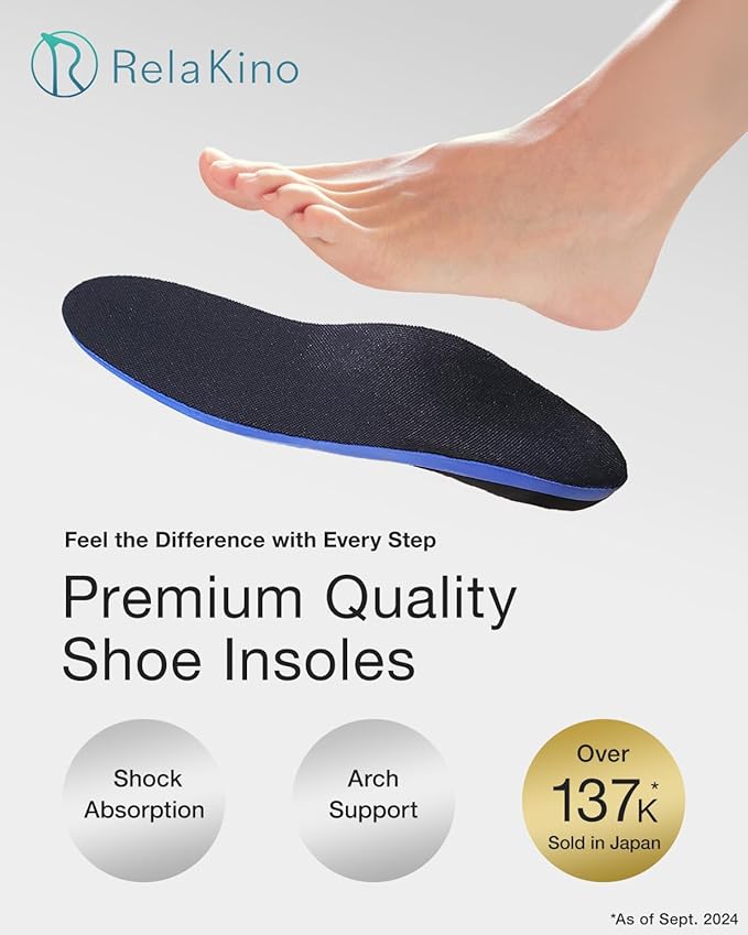 Premium Quality Gel Shoe Insoles from Japan, Shock Absorption, High Arch Support, Walking, Golf Insoles Men, Shoe Inserts Women, Shoe Insoles Women, Shoe Inserts Men, Unisex Sole Inserts, XS