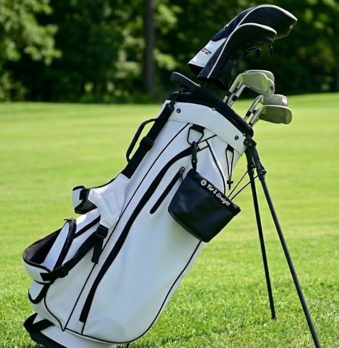 FAR&STRAIGHT Golf Club & Ball Cleaning Pouch – Soft Microfiber Interior for Gentle Cleaning – Clip-On, Waterproof Bag