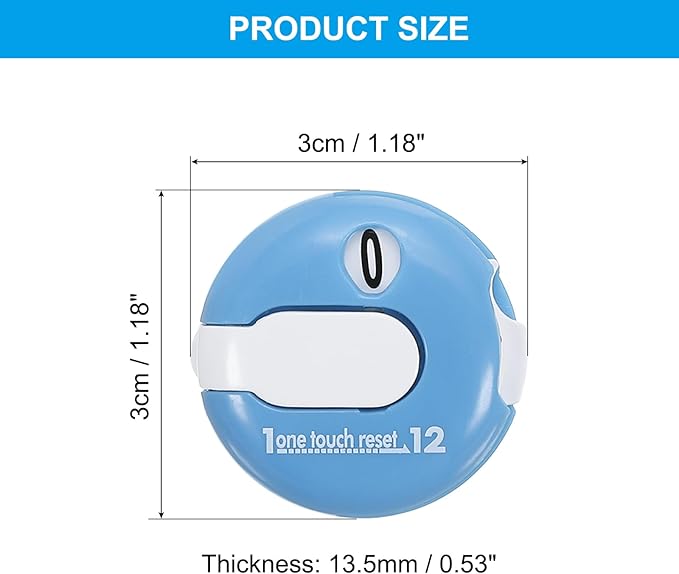 PATIKIL Golf Score Counter, Mini Golf Shot Stroke Attachment Counter Clicker Clip for Golfers Glove Hat