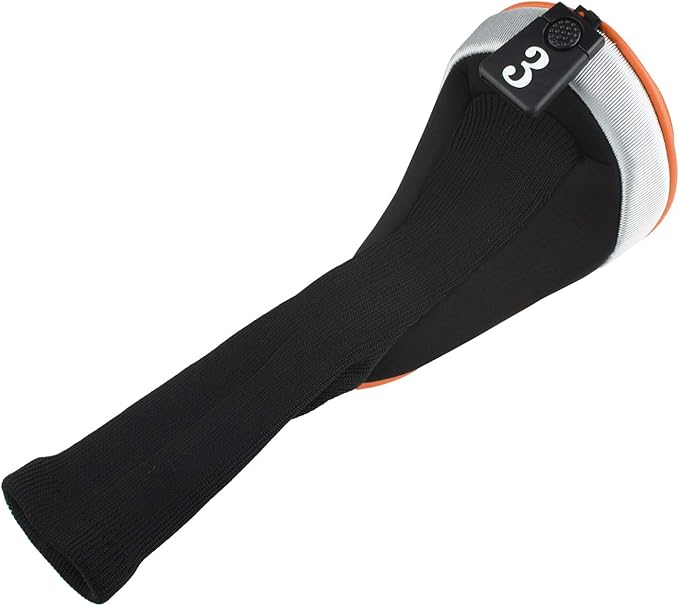 Andux 4pcs/Set Mesh Golf 460cc Driver Fairway Wood Club Head Covers Long Neck with No. Tags