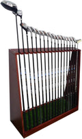 Aimery Golf Club Rack,Putter Rack,18-Clubs Display Stand for Golf Club, Billiard Cues & Fishing Rod,Wooden Golf Club Holder for Garage & Simulator Room (Color : B)